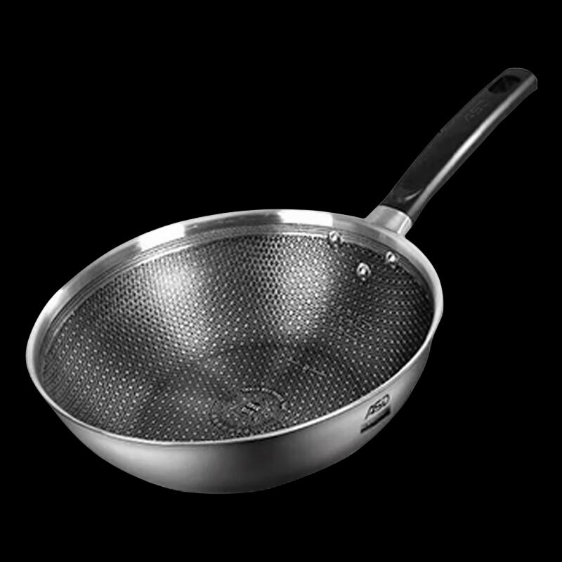 Aishida 316L Stainless Steel Non-stick Honeycomb Wok