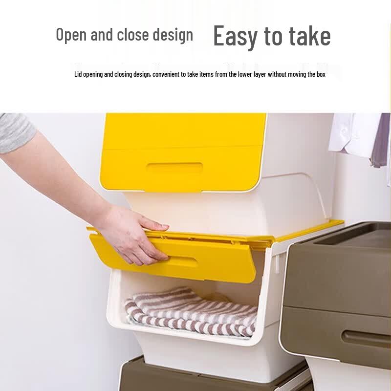 CHAHUA Slanted Flip-Lid Storage Box