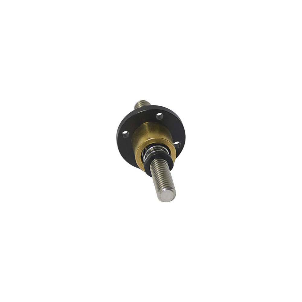 Link CNC 304 Stainless Steel T12 Lead Screw Trapezoidal, 2mm Pitch and Lead, with Clearance Nut Set