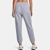 Under Armour Essential Solid Logo Drawstring Cuffed Sweatpants Women bottoms Gray 1373034-011