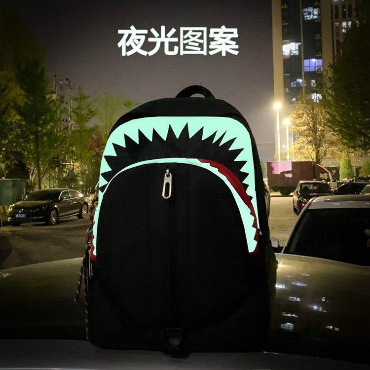 Schoolbag College Style Cute Large Capacity School Bag Female Casual Versatile Backpack Junior High School Girl High School Student Shark Backpack