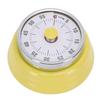 Vintage Kitchen Timer Stainless Steel 60 Minute Countdown Visual Timer with Sound Reminder for Cooking Work Study Yellow