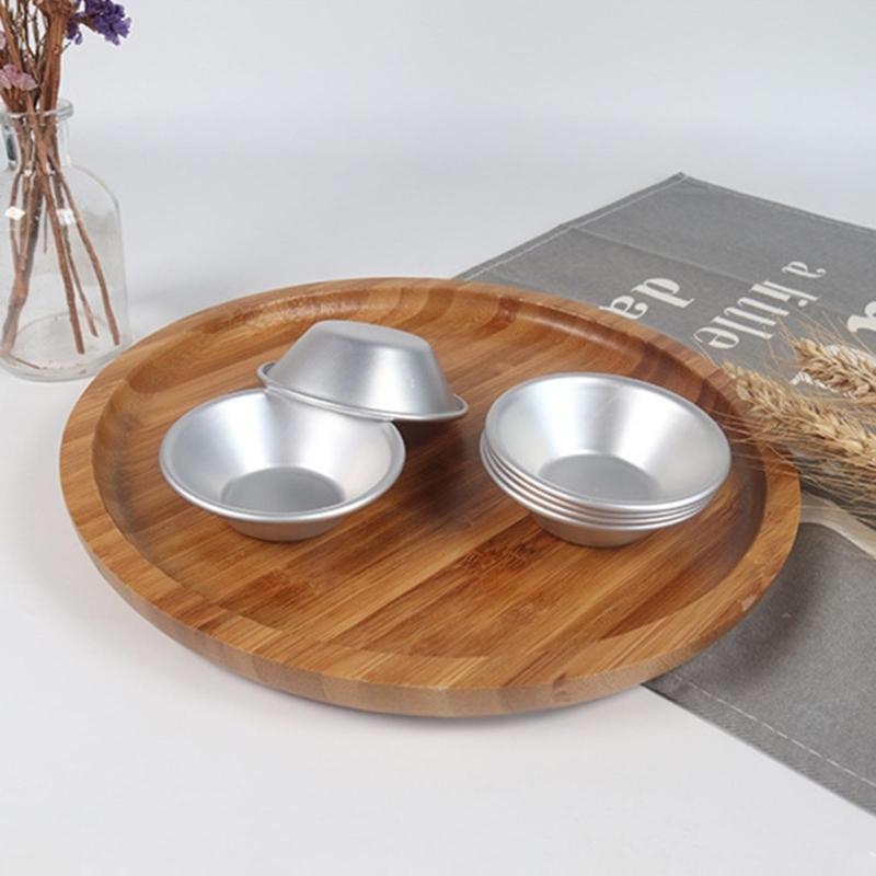 10 PCS Tart Pans Mini Molds Pastry Mold Aluminum Alloy Material Eggs Tart Molds Small Cupcake Mold Gift for Baking Lover