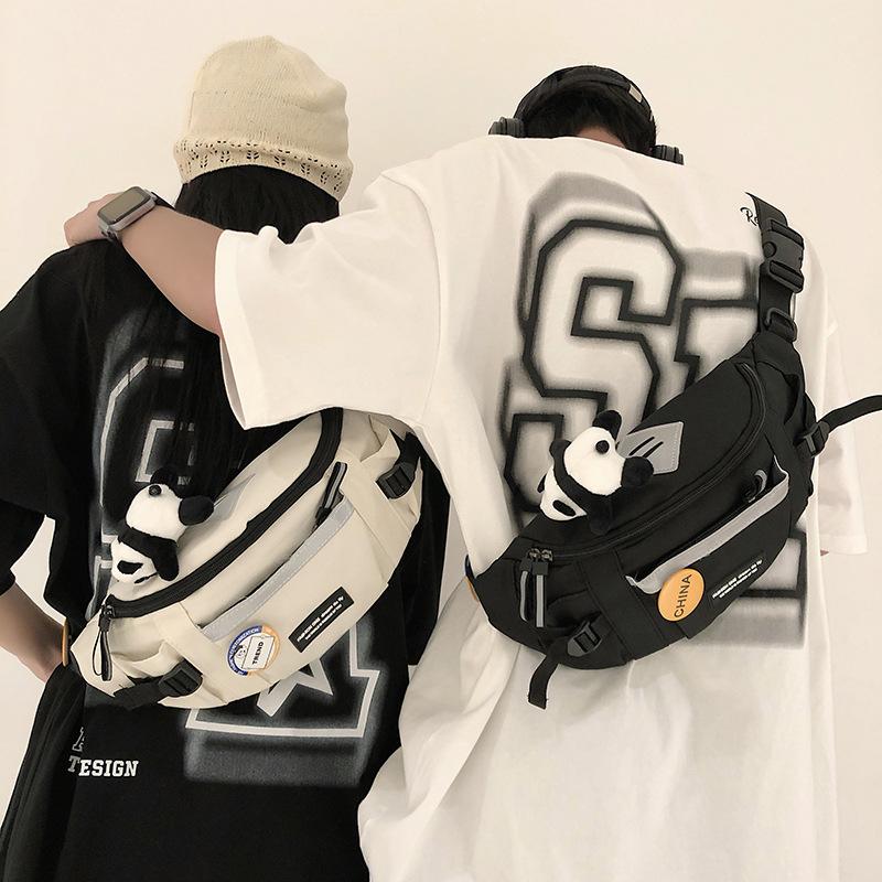 Unisex Chest Bag Simple Storage Bag Lightweight Travel Small Backpack Crossbody Bag Fashion Casual Single Should Bags