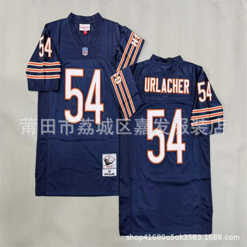 Chicago Bears Vintage NFL Football Jersey Mens Cotton Embroidered Retro Sports Apparel Size S To XXXL