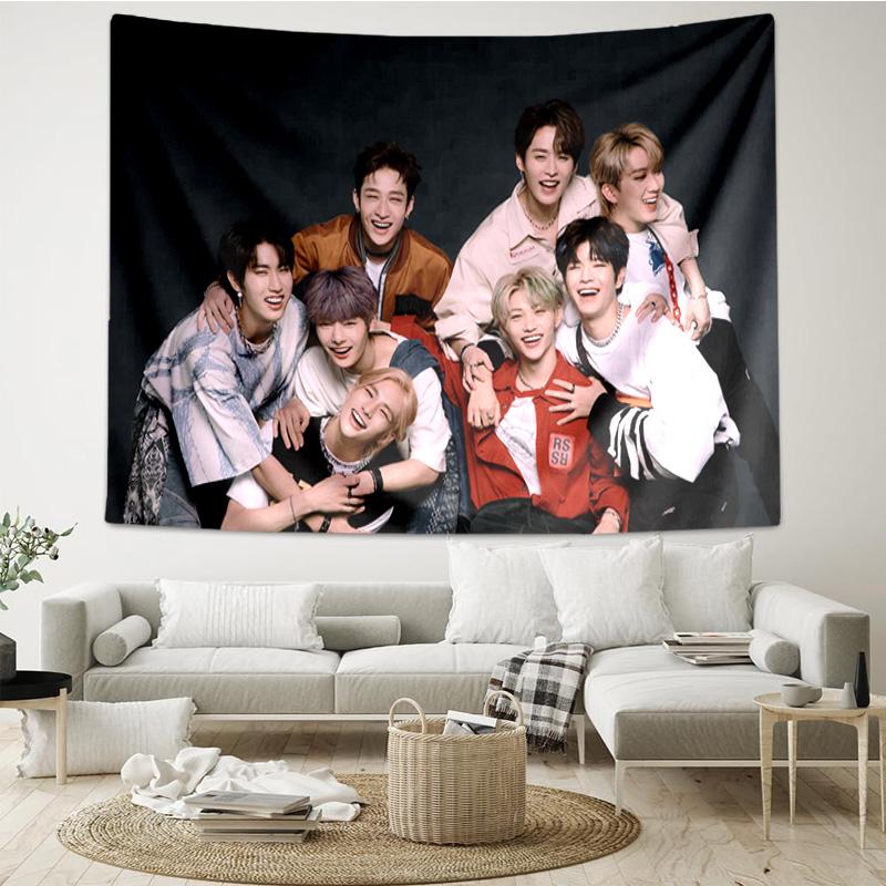 Kpop Stray Tapestry Hanging for Bedroom,Livingroom, Playroom,Decor Art Room Wall Tapestry Holiday and Birthday Gifts