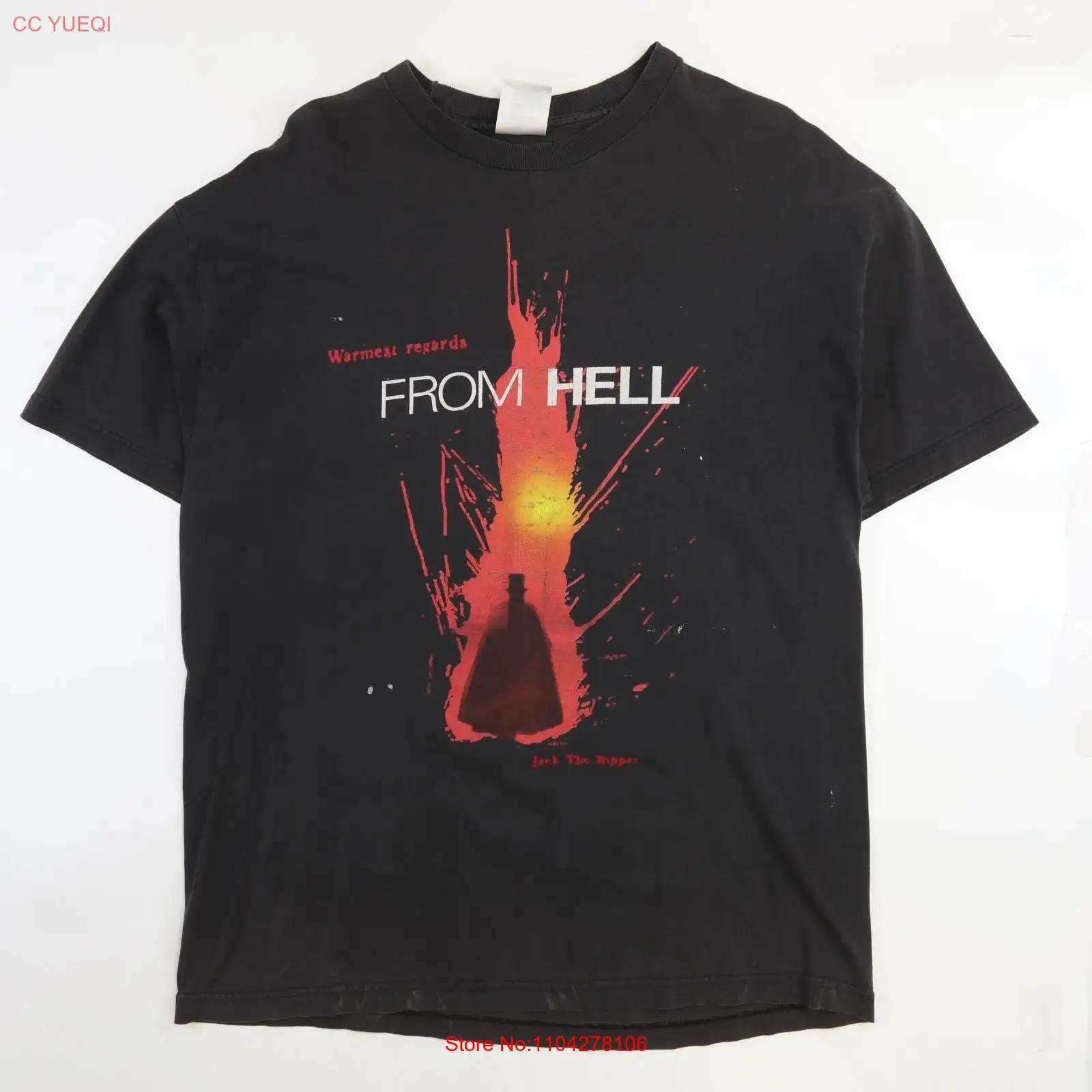 

Vintage From Hell Jack the Ripper T Shirt Size XL Horror Movie Promo 2001 vintage Washed Slightly streetwear 5XL різнокольоровий