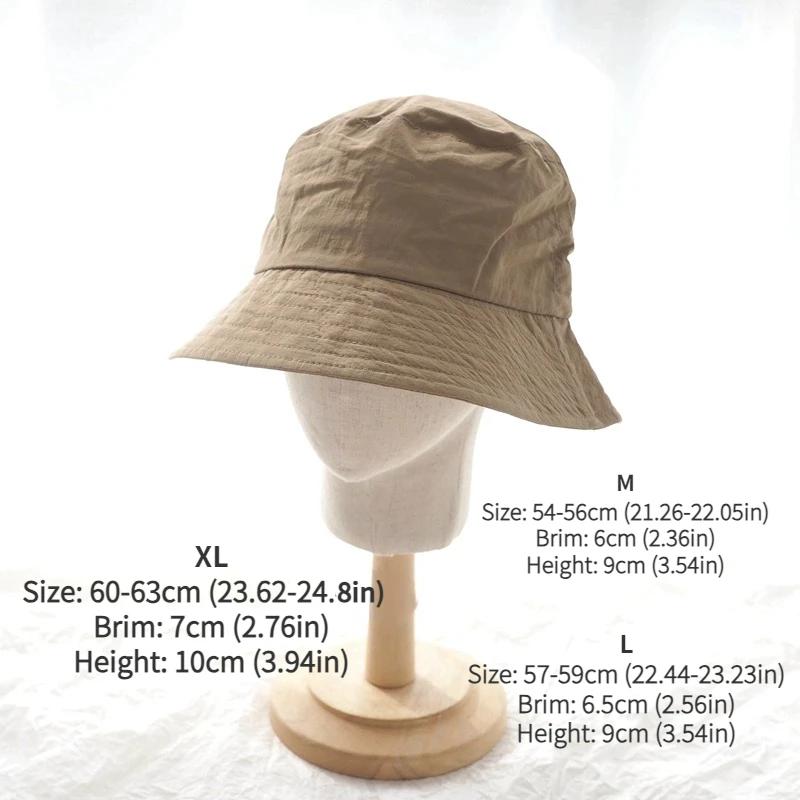 Bărbați Mărime Mare XXL 65cm Pălării Tip Bucket Mărime Plus XL 63cm Pălării de Soare Femei Cap Mare Impermeabil Șapcă de Pescuit Vară Protecție Solară Panama