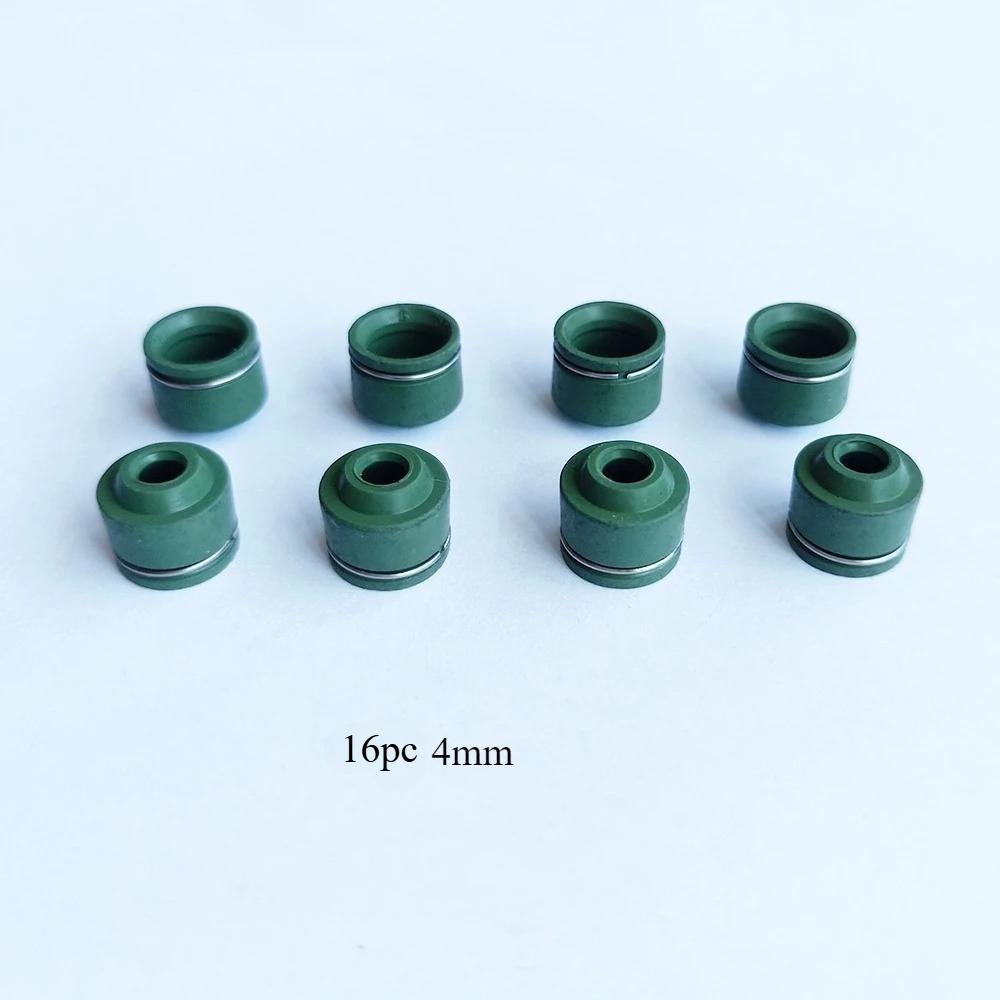16pcs 3.5mm 4mm 4.5mm 5mm 6mm Motor Bike Engine Intake Exhaust Valve Stem Oil Seal For Honda For Yamaha For Suzuki For Kawasaki