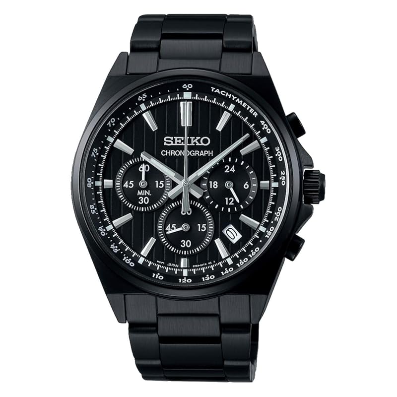 

[Seiko Watch] watch seiko selection S series battery operated quartz chronograph SBTR037 men s black