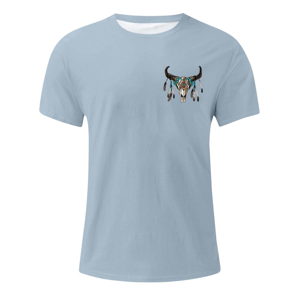 Men's T-shirt, Loose Casual Short Sleeved Top, Men's Short Sleeved Top