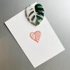 Plant Leaf Pattern Acrylic Refrigerator Magnets - Soft, Magnetic, Decorative Patches