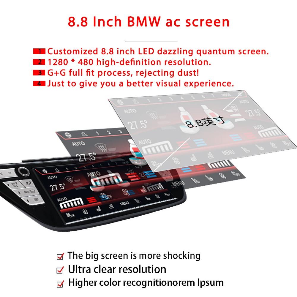 8.8" Air Conditioning Control Touch AC Panel Display Screen LCD Digital For BMW X3 X3M G01 G08 X4 X4M G02 F98 2018-2022