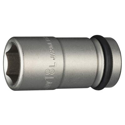 TONE Impact Long Socket Drive Angle Width Across Flats 18mm HP4NV-18L 12.7mm (1/2")