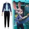 Zootopia 2 Judy Hopps Cosplay Costume With Polyester And Elastane For Kids Halloween Events