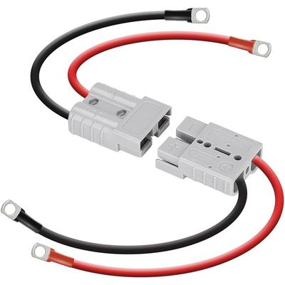 Anderson Konektor 50A Sada Anderson Zástrčka 8 AWG 30cm Bateriové Kabely Vodotěsné Rychlospojky pro Lifepo4