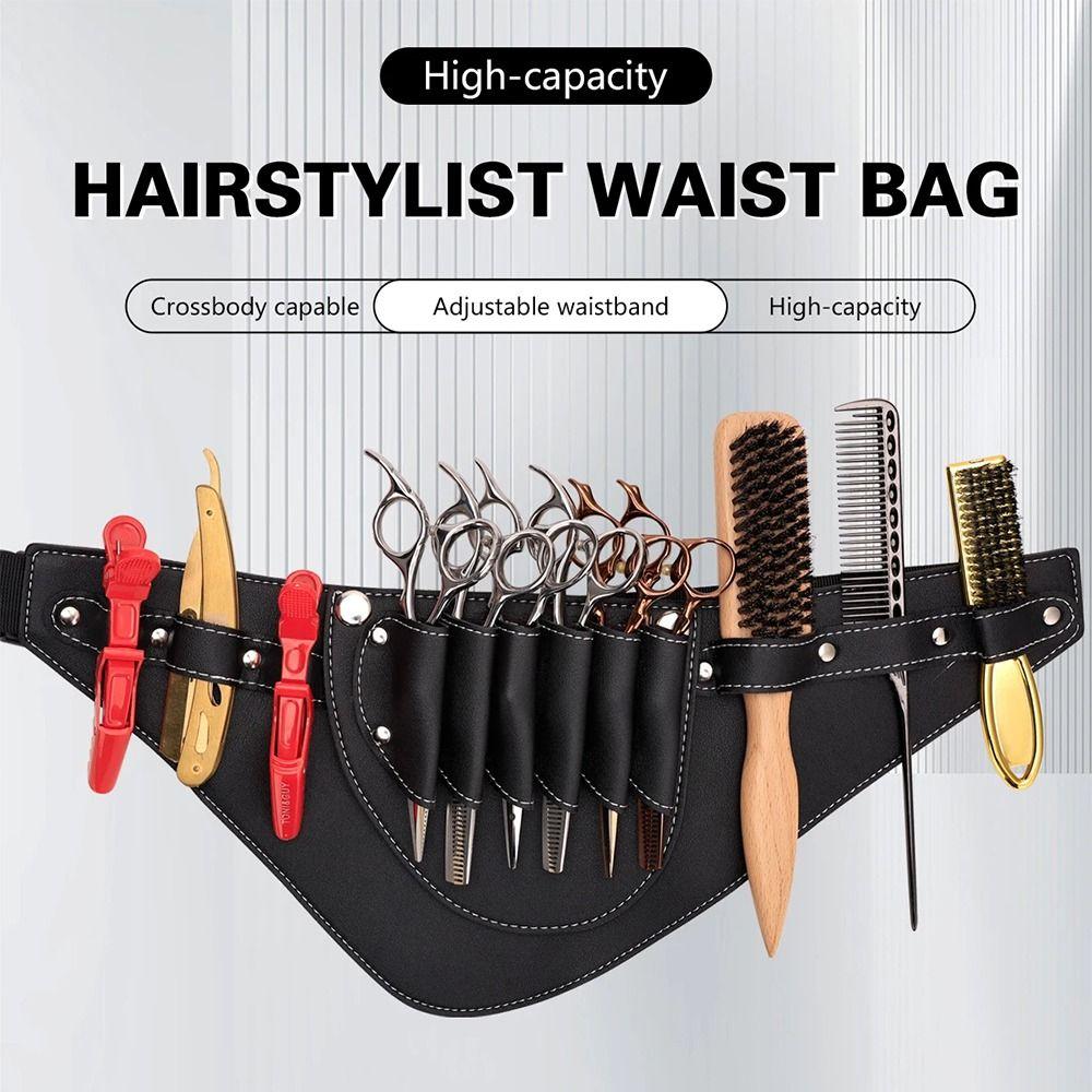 Shoulder Belt Hairdressing Tools Bag PU Leather Barber Tools Bag Hairdressing Bag  Haircut Supplies