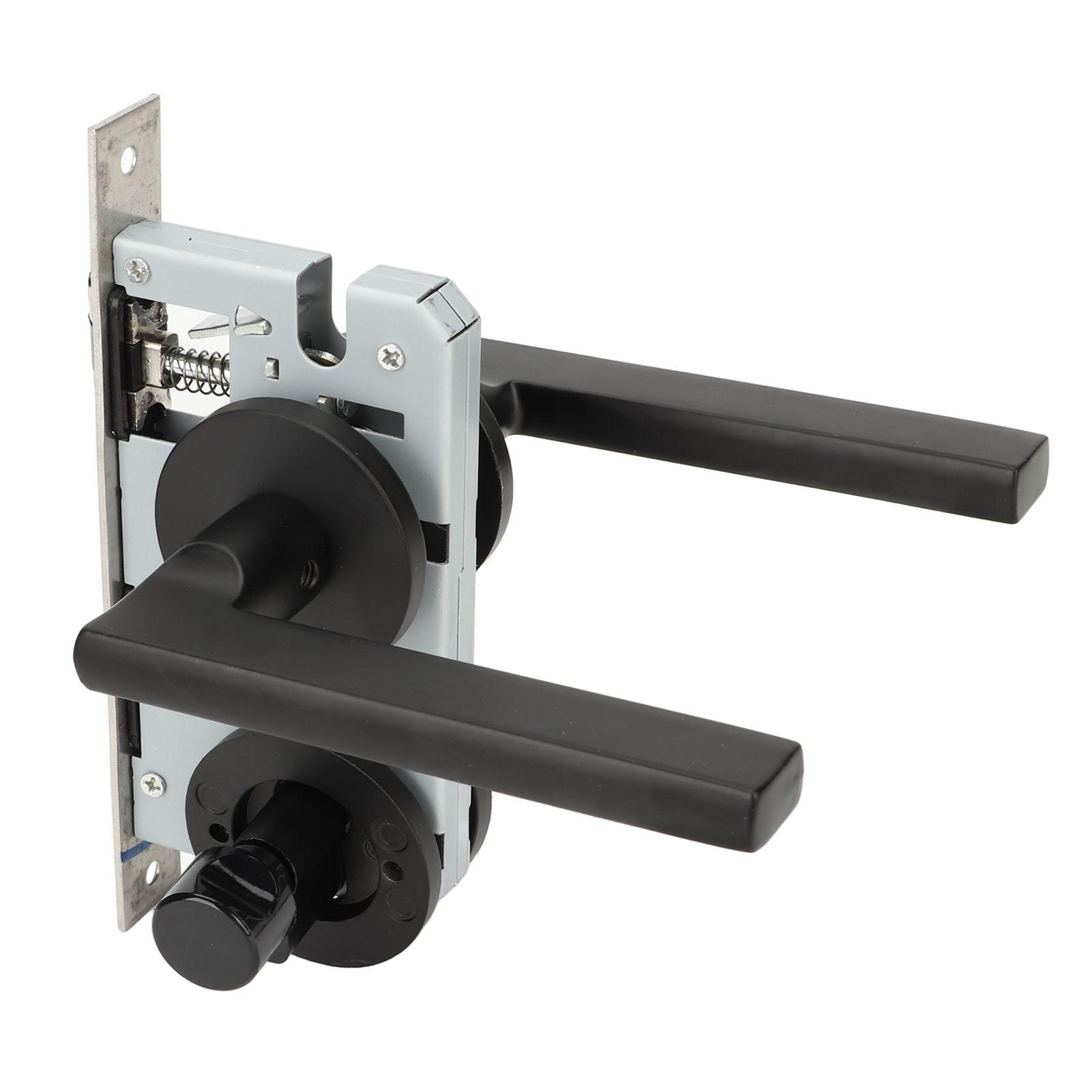 

2PCS Door Lock Handle Stainless Steel Impact Prevention Heavy Duty Keyed Entry Handles for Home