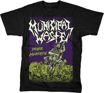 MUNICIPAL WASTE Massive Aggressive T SHIRT S-M-L-XL-2XL New Official MerchDirect