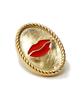 Bonbeau Antique Coin Lip Earrings