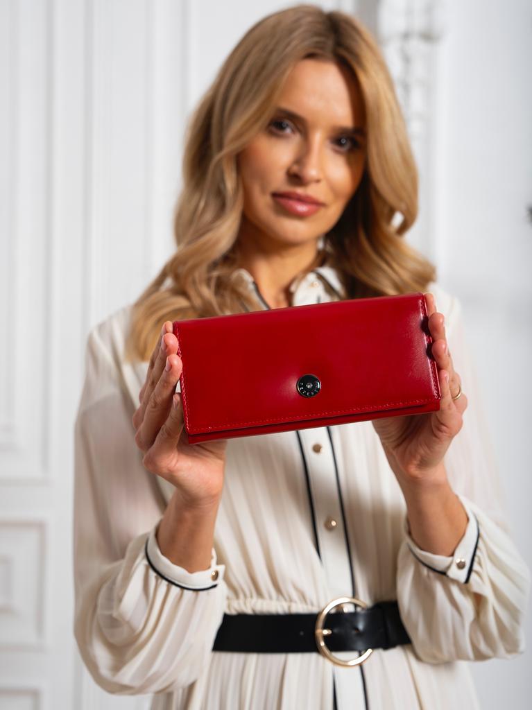 Women's Leather Wallet PTN 1680177-TVT-6554 Red