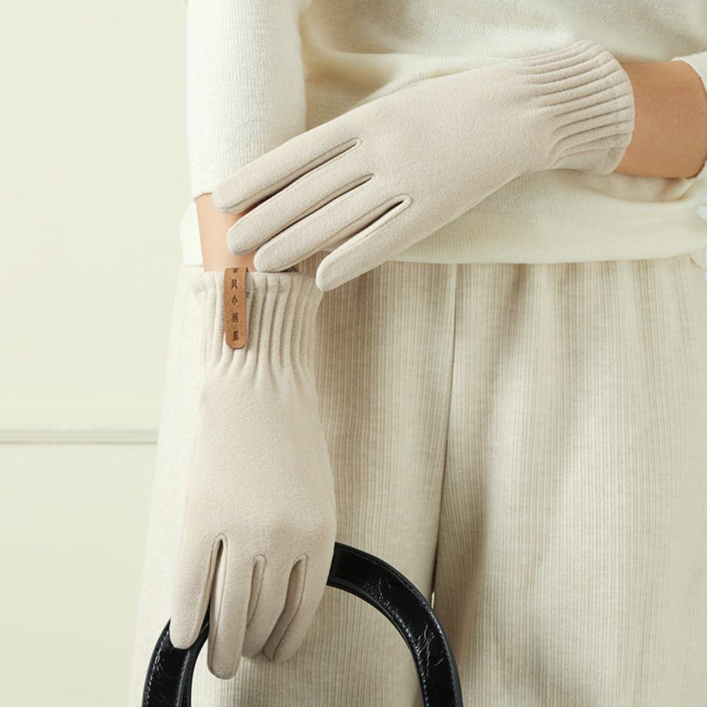 Touchable Screen Touch Screen Gloves Warm Driving Mittens New Full Finger Gloves  Outdoor Sports