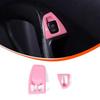 Pink Window Lift Switch Button Trim Frame For Benz Smart Fortwo 451 2010-15