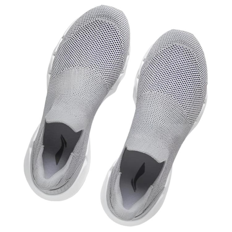 Li-Ning Comfortable Versatile Wear-Resistant Rebound Low-Top Casual Shoes Men Sneakers Ultimate-Gray AGCU257-2