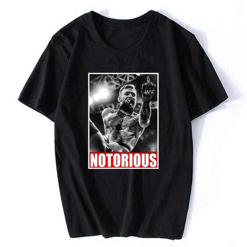 Conor McGregor Notorious Unisex Fan Tshirt Funny Design Black Fashion Streetwear Tee Cool Shirt Homme Funny T Shirts