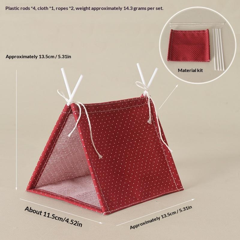 1:12 Scale Camping Tent Model Decoration Simulated Outdoor Tent Ornament Ob11 Doll Doll Small Tent Photo Props