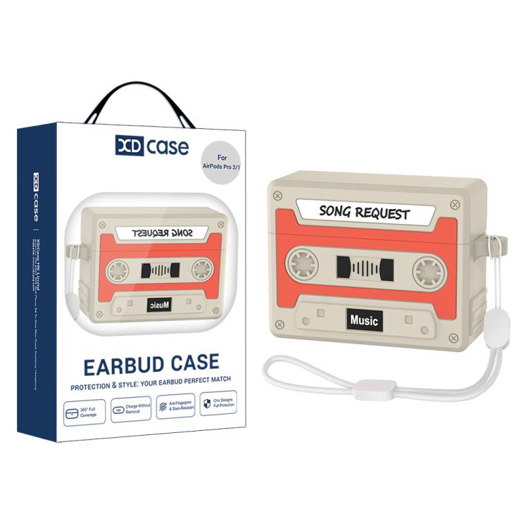 

For AirPods Pro 2 XDcase Retro Cassette Style Silicone Earbuds Case For AirPods Pro 2