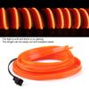 DC 12V Orange Light Glowing Wire Car Vehicle Cold Light   Cigarette Lighter Drive(2 Meters)