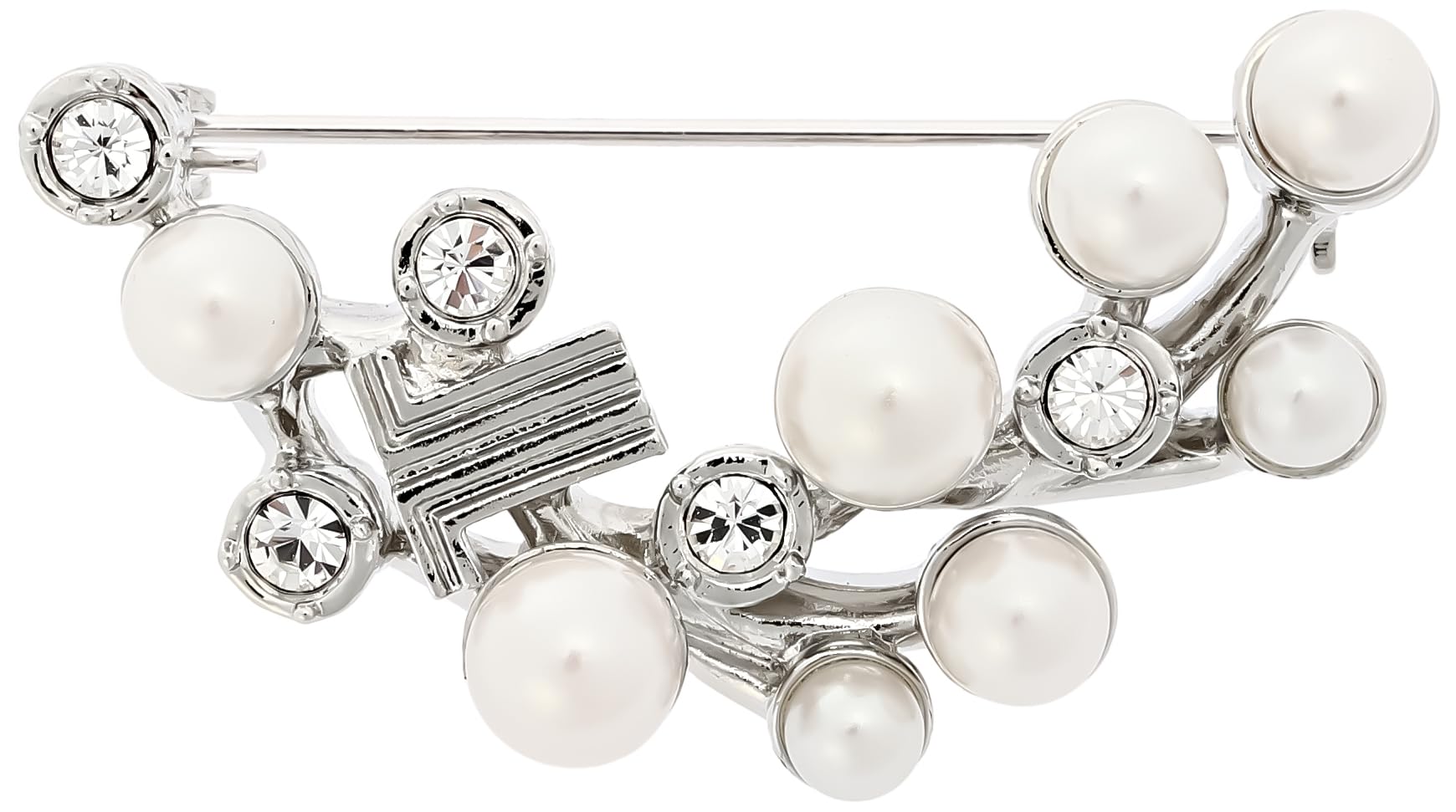 

на Petit Soiree Petit Pearl Brooch [Lanvin Bleu] білий