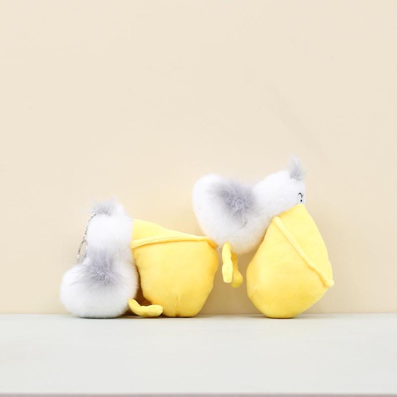 Soft Short Plush Pelican Keychain Cute Big Beak Bird Doll For Bag Decoration 11cm