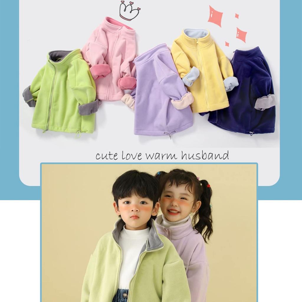 Enfants Winter for Girls and Warm and Thick Cute Size 100 Chéris Kids' Jacket/Coat Boys, Windproof, Fleece-Lined, Outerwear, Hoodie, Junior,