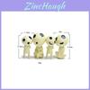 Enchanting 4pcs Cute Studio Ghibli Princess Mononoke Forest Spirit Elf Kodama Figures Collection