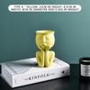 Abstract Human Sculpture Resin Flower Pot Desktop Plant Container Vase