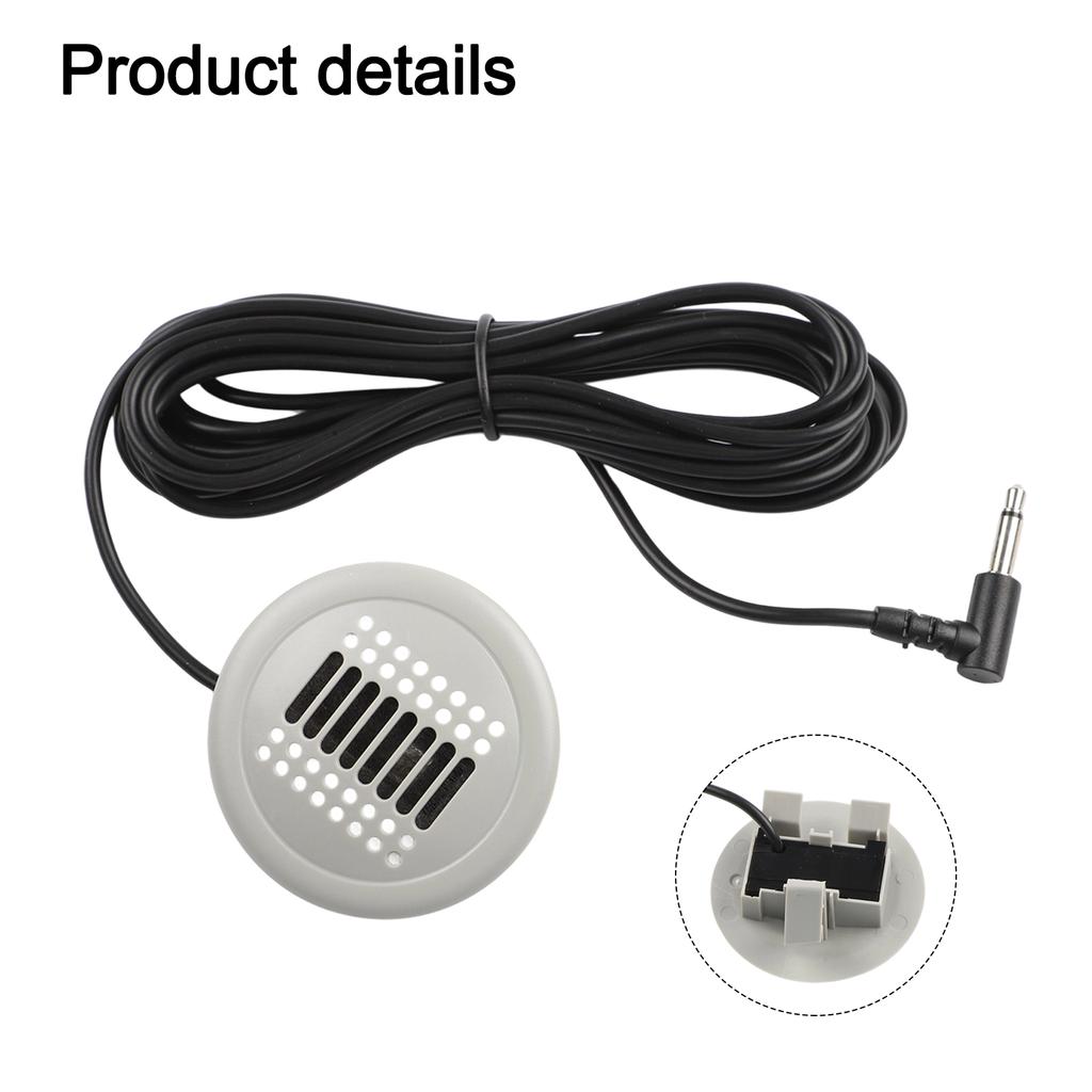 Car Navigation Mic 3.5MM Microphone Car Audio Setup Microphone For Car Sound System 350CM Long Wire Non-deformed Design