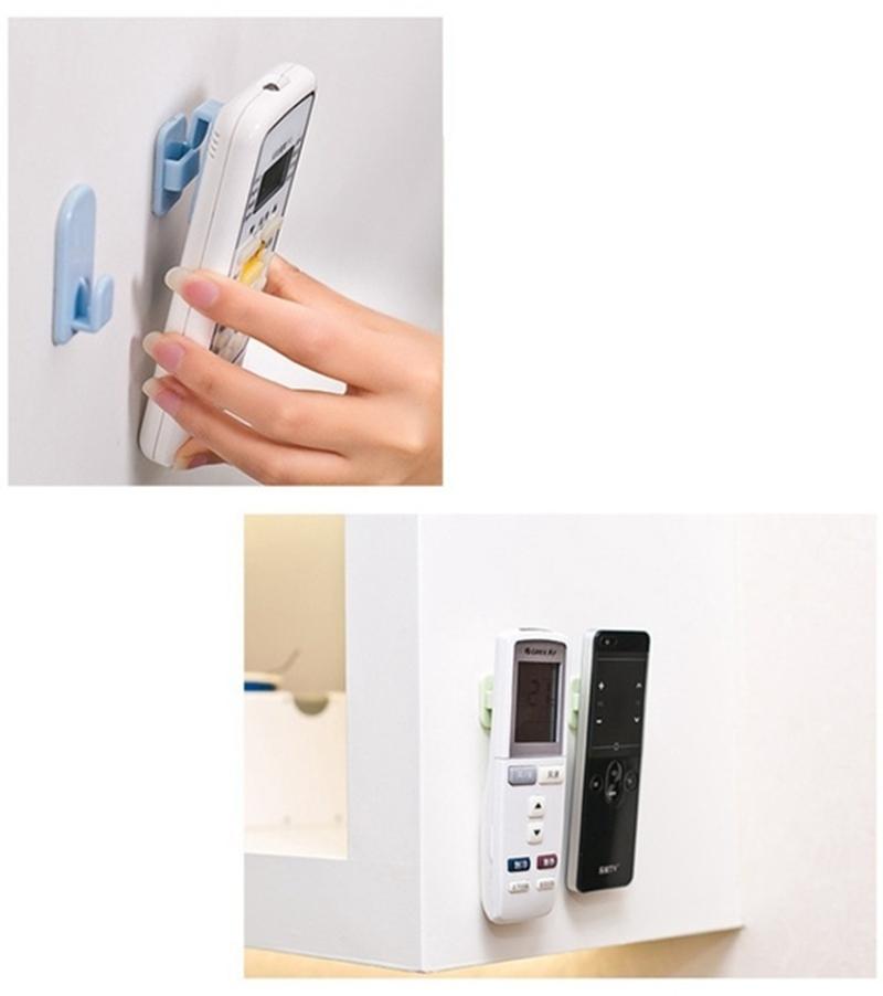 2 pary lepki zestaw haczyków do klimatyzatora pilot do telewizora mocny wieszak plastikowy klucz wieszaki ścienne uchwyt organizacja domu