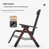 Dual-Use Folding Rattan Chair for Lounging and Napping - Perfect for Balcony and Home Leisure, with Comfortable Backrest for the Elderly.