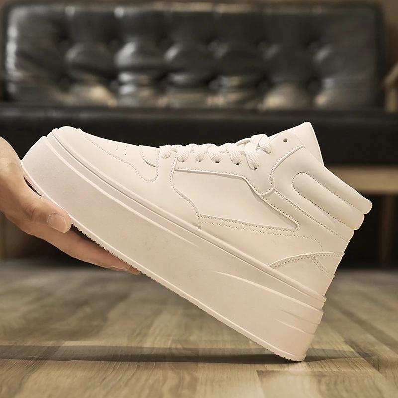 Casual Sneaker Skateboard Halkfria Loafers Herrsneakers Skor för Män Tjock Sula Mjuka och Bekväma Sport och Fritid