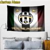 Custom Name Juventus Football Club Crest Tapestry Room Decoration Wall Hanging for Living Room Bedroom, dormitory, Birthday and Christmas gifts