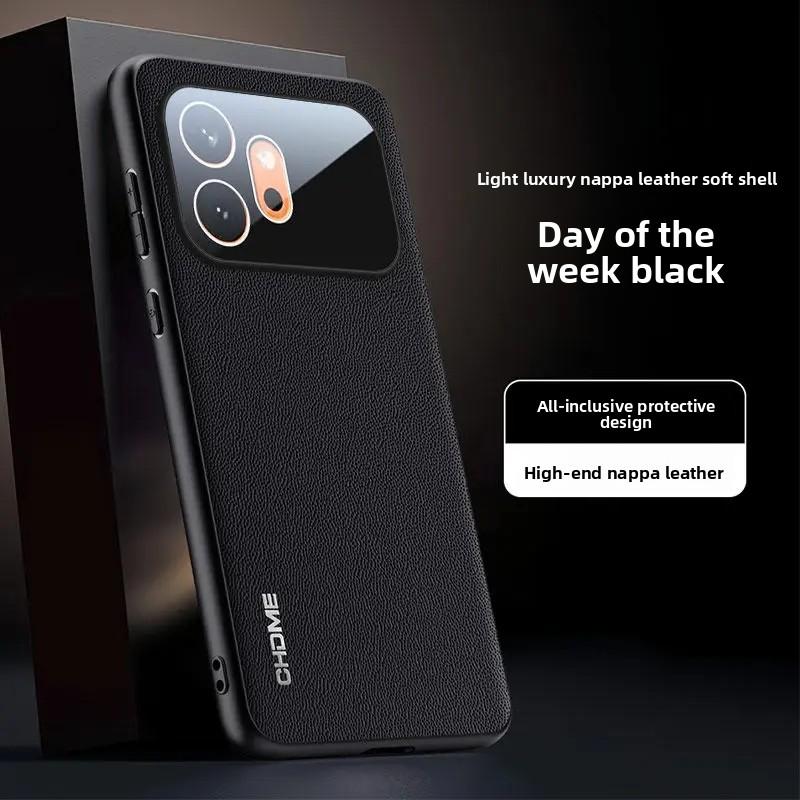 Kameraobjektivfolie Schutz Handyhülle Für Honor 600 Pro Strukturleder Stoßfeste Rückseite Bumper Für Honor 600 Pro
