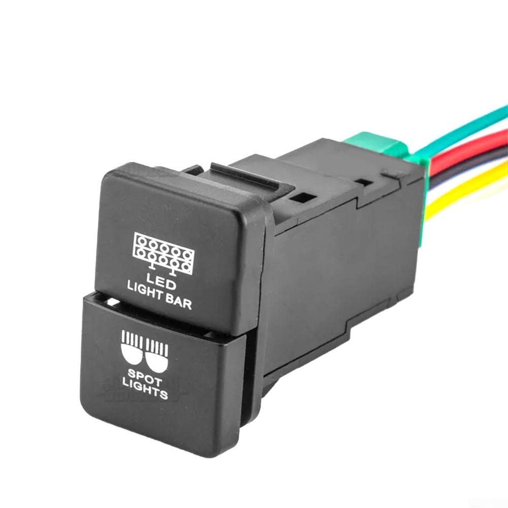 

Двойной кнопочный переключатель для ночного вождения, удобная конструкция