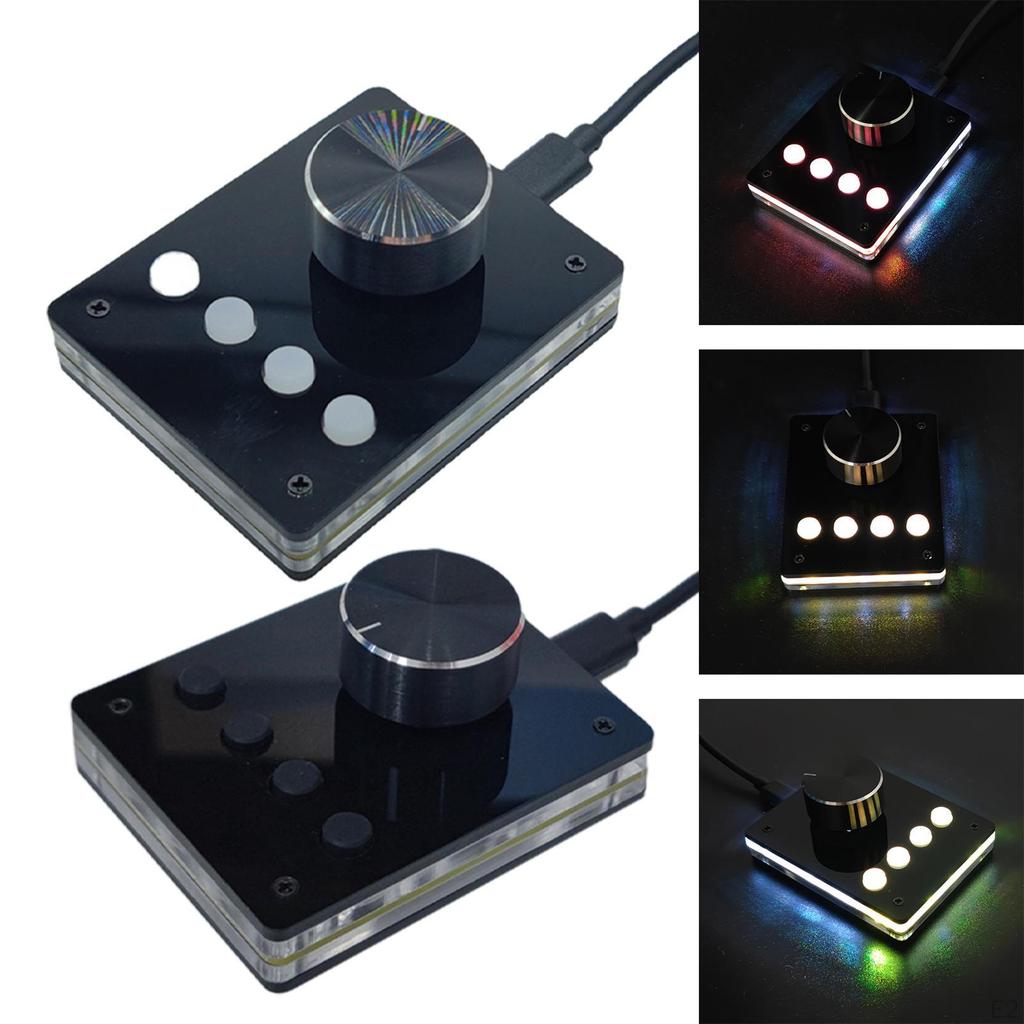Portable Volume Controller Mini Keyboard Rotatable Adjuster Easy to Install Multi Use Adjust