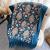 Luxury Thick Warm Shawl Winter Paisley Pashmina Blanket Poncho Stoles Print Cashmere Scarf Women Travel Wraps Bufanda Female