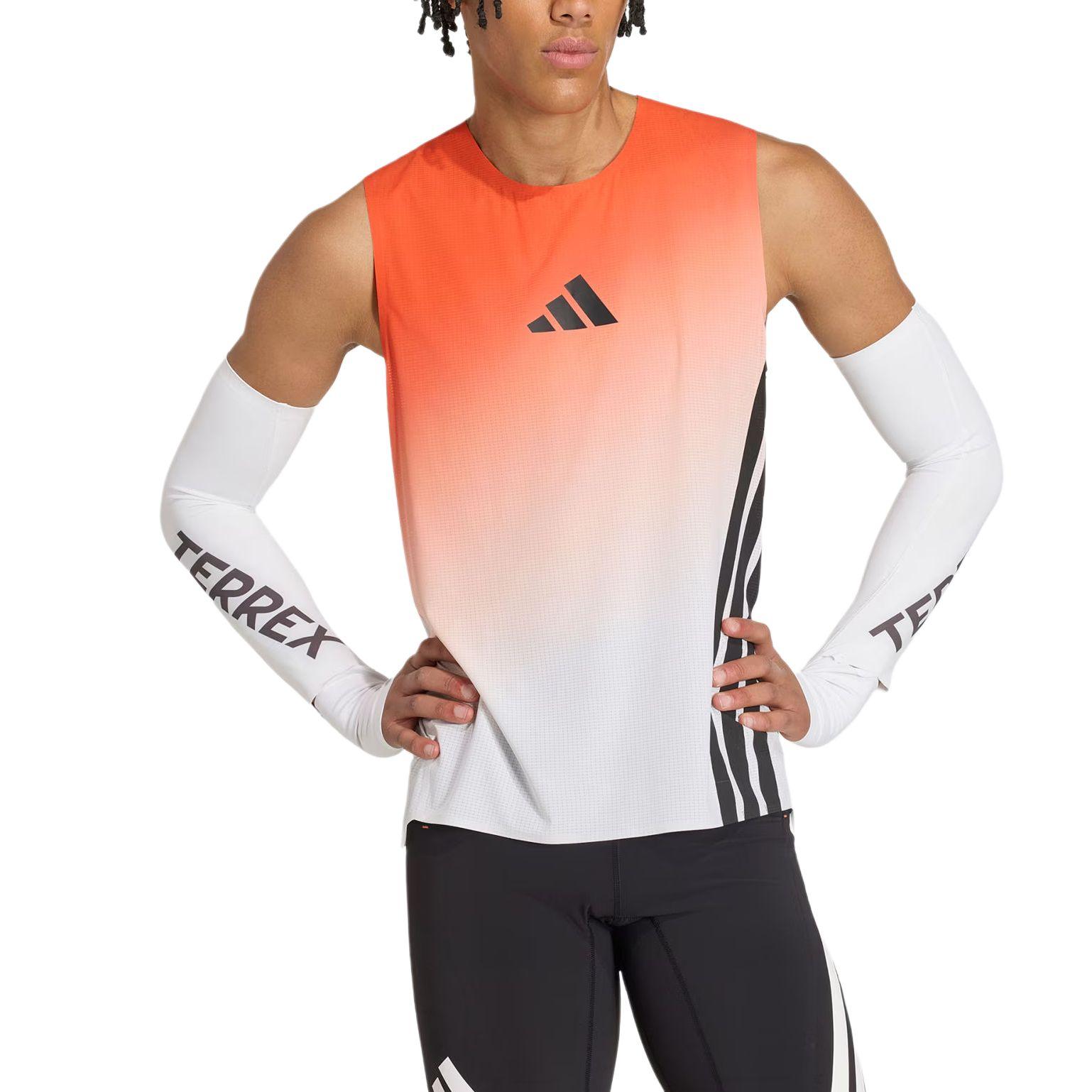 Adidas Terrex Xperior Pro Tank Top Outdoor Quick-Dry Sports Slim Fit Crew Neck Pullover Running Vest Men Tops JV9035 XS
