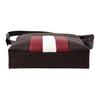 Bally Classic Red And White Striped Leather Shoulder Messenger Bag Men Bags Brown BAUMAS-221