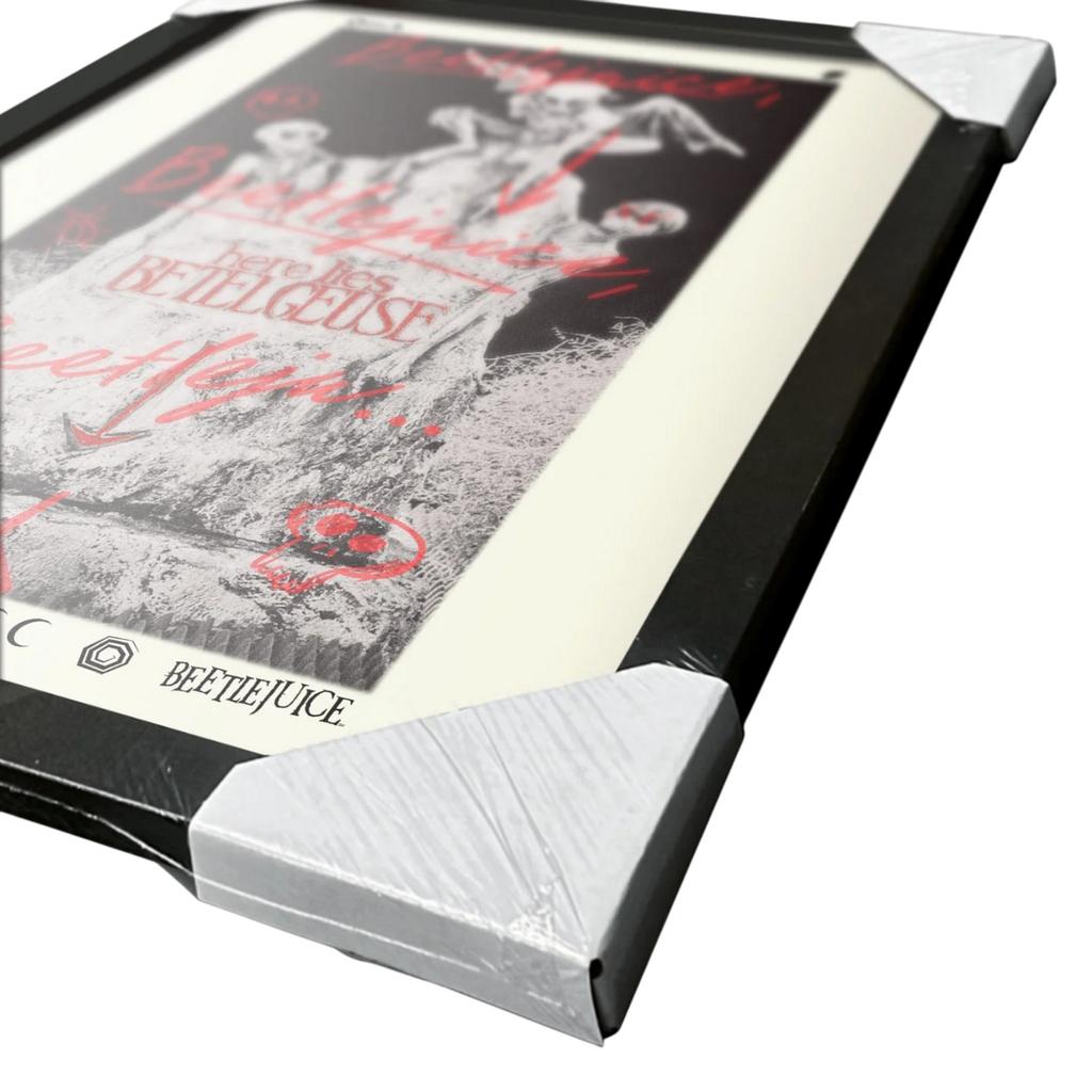 Beetlejuice Here Lies Betelgeuse Framed Poster