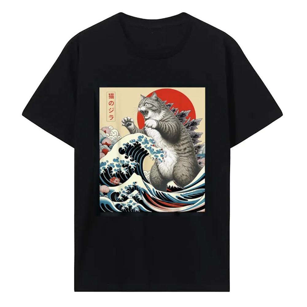 

Van Gogh Starry Night Cat TShirt Hip Hop 100 Cotton Streetwear New Fashion Casual Tops Tees Classic Fit Cat Lover Neck 51314 S